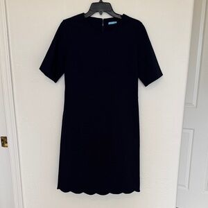 Elegant Navy Short Sleeve Dress